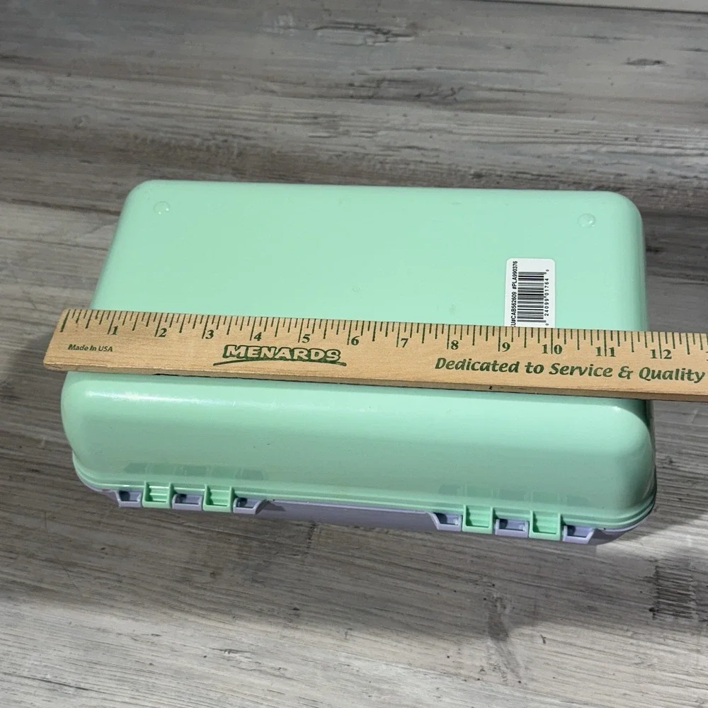 Vintage Caboodles Lavender & Mint Green Makeup Carrying Case